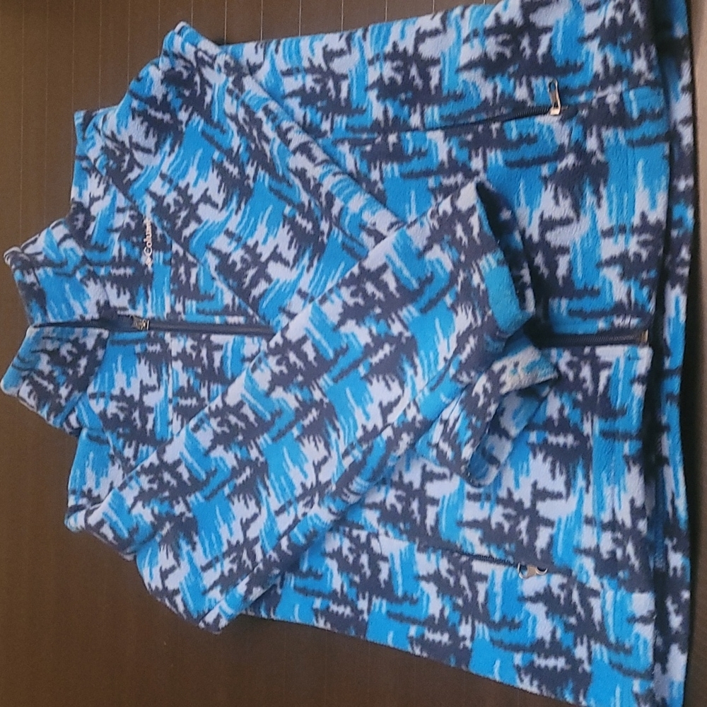 Columbia Fleece Coat Size L Youth